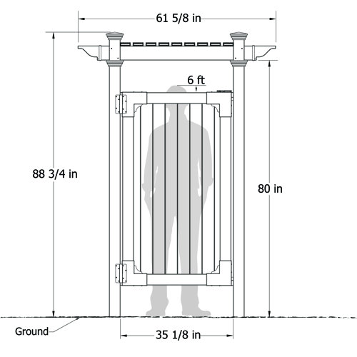 Zippity Outdoor Products Zippity Hampton Vinyl Enclosure Outdoor Shower